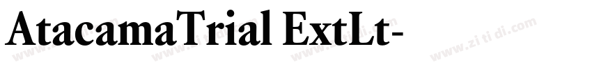 AtacamaTrial ExtLt字体转换 AtacamaTrial ExtLt字体转换